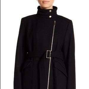Modern Cole Haan coat mock neckline